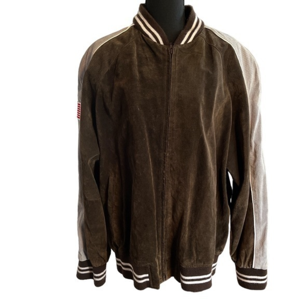 Men’s Bomber Jacket |Wilson’s M Julian. American Flag Patch | lSize XL



 |